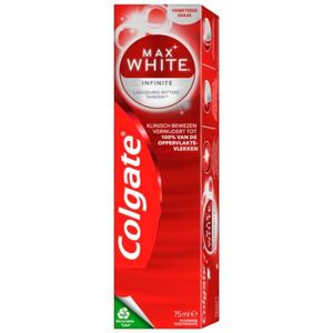 Colgate - Max White Infinite - Tandpasta - Voordeelverpakking - 6 x 75 ml