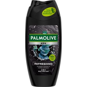 Palmolive Men - Refreshing 3-in-1 - Douchegel - 250 ml - Etherische Eucalyptusolie en Zeezoutextract