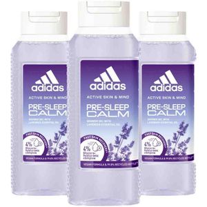 Adidas - Active Skin & Mind Pre-Sleep Calm - Douchegel - 3 x 250 ml - Voordeelverpakking