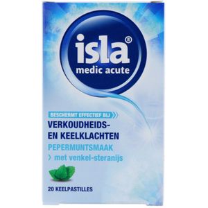 Isla Medic Acute - Keelpastilles - Pepermuntsmaak - 20 Stuks