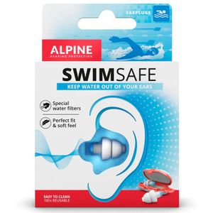 Alpine - Swimsafe - Oordoppen - Voorkomt Water in de Oren - Herbruikbaar