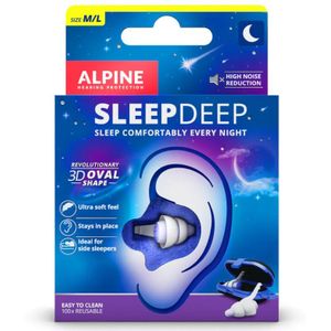 Alpine - Sleepdeep - Oordopjes - 2x - Geluidsabsorberend - Comfortabel