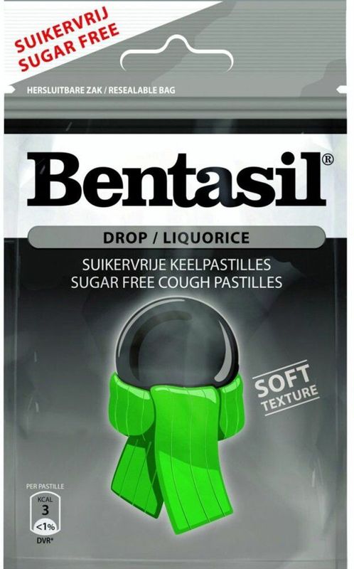Bentasil - Keelpastilles - Drop - Suikervrij - 6x