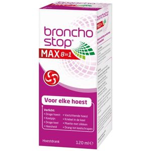 Bronchostop Max - 8-in-1 Hoestdrank - 120 ml