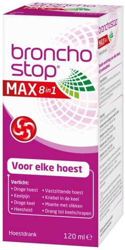 Bronchostop Max - 8-in-1 Hoestdrank - 120 ml