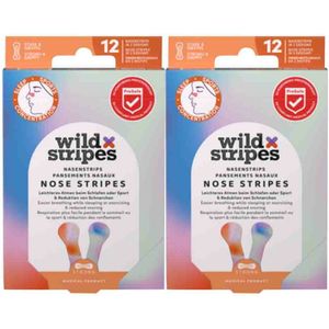2x Wild Stripes Neusstrips Sunrise 12 stuks