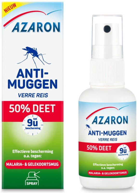 Azaron - Anti Muggenspray - 50% DEET - 50 ml - 2x