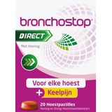 Bronchostop - Hoestpastilles Direct - Met Honing - 20 Stuks