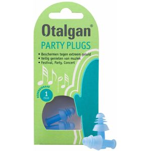 Otalgan - Party Plugs - Oordoppen - 1 paar - Medisch Hulpmiddel - Dempingswaarde 27dB