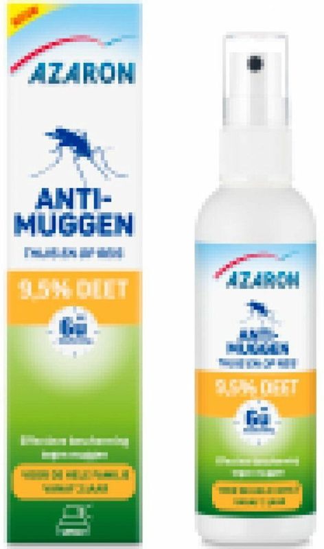 Azaron - Anti Muggenspray - 9,5% DEET - 100 ml - Effectieve Bescherming