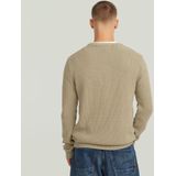 Garment Dyed Structure - Gebreide Trui - Beige - Heren