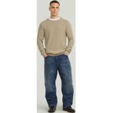 Garment Dyed Structure - Gebreide Trui - Beige - Heren