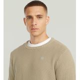 Garment Dyed Structure - Gebreide Trui - Beige - Heren