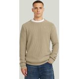 Garment Dyed Structure - Gebreide Trui - Beige - Heren