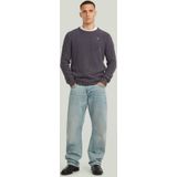 Garment Dyed Structure - Gebreide Trui - Donkerblauw - Heren