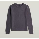 Garment Dyed Structure - Gebreide Trui - Donkerblauw - Heren