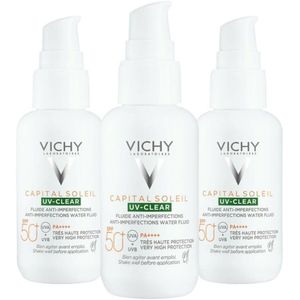 Vichy - Capital Soleil UV Clear - Zonnebrand - SPF 50+ - 40 ml