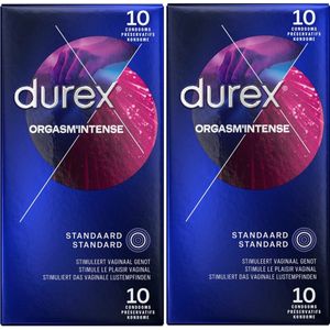 Durex Condooms Orgasm' Intense - 2 x 20 stuks - Voordeelverpakking