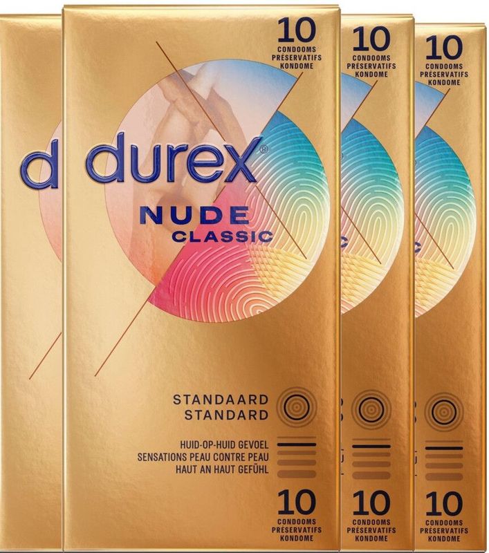 Durex Condooms Nude - 2 x 40 stuks - Voordeelverpakking