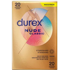 Durex Condooms Nude - 2 x 20 stuks - Voordeelverpakking