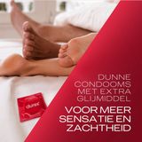 Durex Condooms Thin Feel met Extra Glijmiddel - 2 x 40 stuks - Voordeelverpakking
