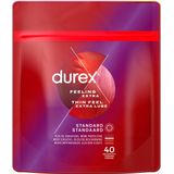 Durex Condooms Thin Feel met Extra Glijmiddel - 2 x 40 stuks - Voordeelverpakking