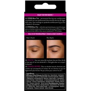 Syoss - Browtint - Zwart - Wenkbrauwverf - 3x
