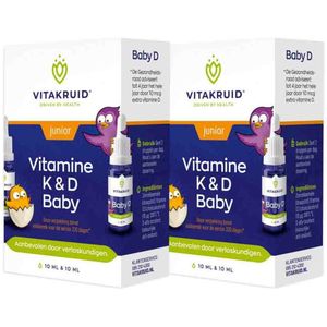 Vitakruid - Baby Vitamine K & D - 2x 10 ml - Speciaal voor Baby's en Kinderen tot 4 Jaar