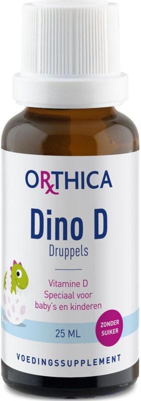 Orthica - Dino D - Vitamine D Druppels - 2x 25 ml - Anijssmaak