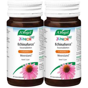 A.Vogel - Echinaforce Junior - Kauwtabletten - 80 stuks - Met Vitamine C - Frambozensmaak