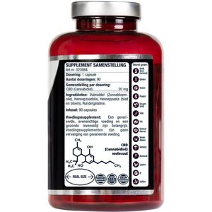 Lucovitaal - CBD Capsules - 20 mg - 90 Capsules