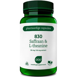 AOV 830 - Saffraan & L-theanine - 30 Vegacapsules