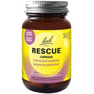 Bach - Rescue Balans & Positiviteit - Veganistisch Voedingssupplement - 30 Capsules