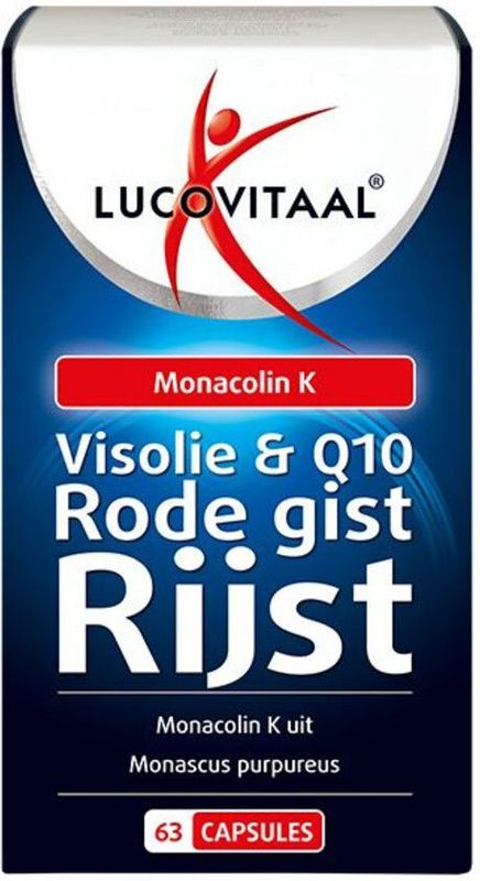 Lucovitaal - Rode Gist Rijst met Visolie en Q10 - 63 Capsules
