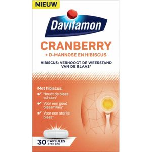 Davitamon - Cranberry - Voedingssupplement - 30 Capsules
