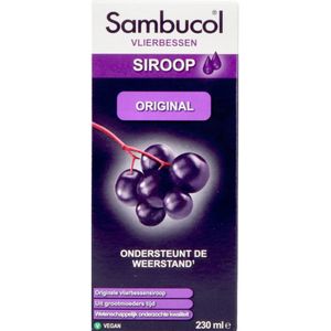 Sambucol - Original - Vlierbessensiroop - 230 ml - Ondersteunt Weerstand en Immuunsysteem