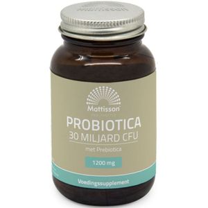 Mattisson - Probiotica - 30 Miljard CFU - 1200mg - 60 Vegacapsules