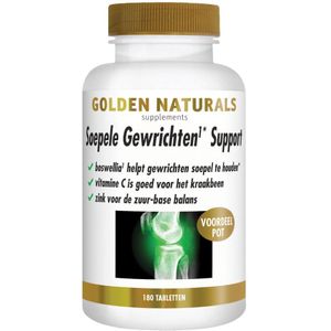 Golden Naturals - Soepele Gewrichten & Kraakbeen - 180 Tabletten