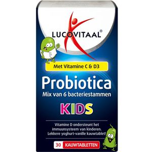 Lucovitaal - Probiotica Kids - Kauwtabletten - 30 Tabletten
