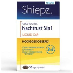 Shiepz - Nachtrust 3 in 1 Hooggedoseerd - Slaapmiddelen - 30 Capsules