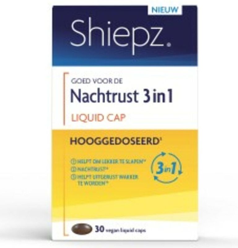 Shiepz - Nachtrust 3 in 1 Hooggedoseerd - Slaapmiddelen - 30 Capsules