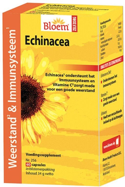 Bloem Echinacea - 60 Capsules - Weerstandverhogers