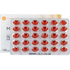 Membrasin - Duindoornbesolie - 150 Capsules - Bevat Omega 7 en Vitamine A