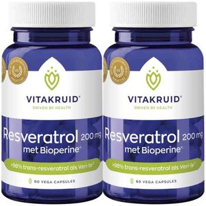 Vitakruid - Resveratrol - 200 mg - 60 Vegacapsules - Antioxidant