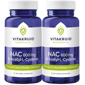 Vitakruid - NAC 600 mg - N-Acetyl-L-Cysteïne - 60 Vegacapsules