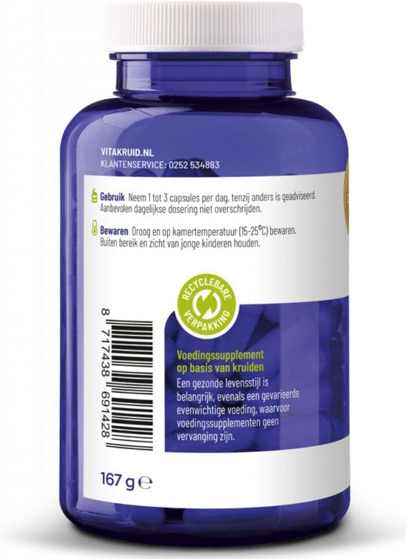 Vitakruid - Curcuma C3 - 120 Vegacapsules - Voedingssupplement met Curcuma en Zwarte Peper