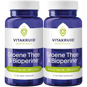 Vitakruid - Groene Thee & Bioperine - 60 Vegacapsules