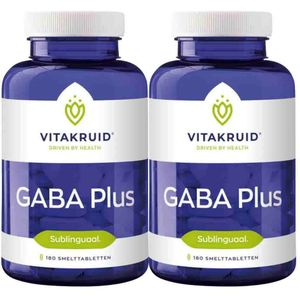 Vitakruid - GABA Plus - 180 Tabletten - Glutenvrij - Lactosevrij - Suikervrij