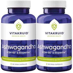 Vitakruid - Ashwagandha KSM - Voedingssupplement - 90 Capsules