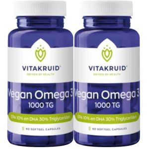 Vitakruid - Omega-3 1000 TG Vegan - 90 Capsules - Vetzuren